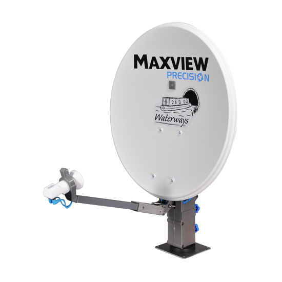 Maxview Precision 55cm Waterways Satellite System with Twin LNB
